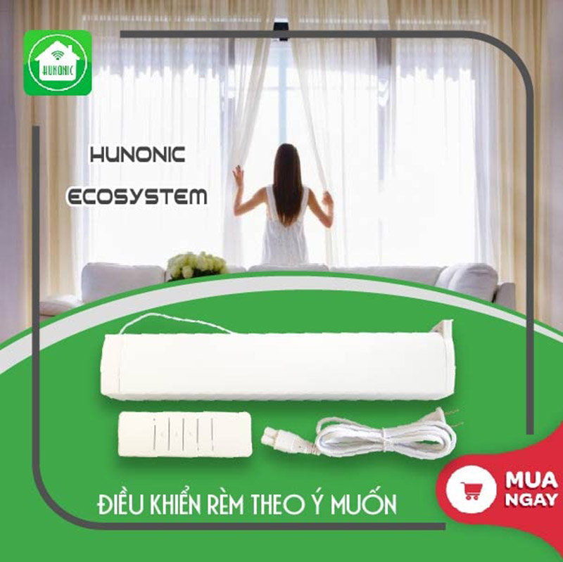 Động cơ rèm tự động thông minh Hunonic Ecosystem